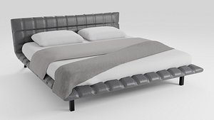 A bed that embodies luxury and modern design 3D model