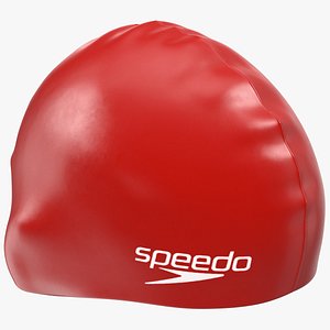 3D speedo red silicone swimming model