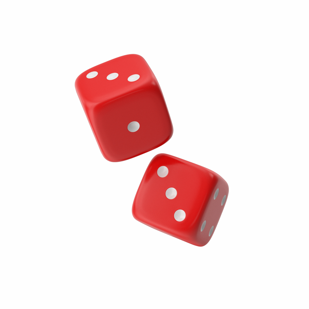 3D Red Falling Dices - TurboSquid 2147851