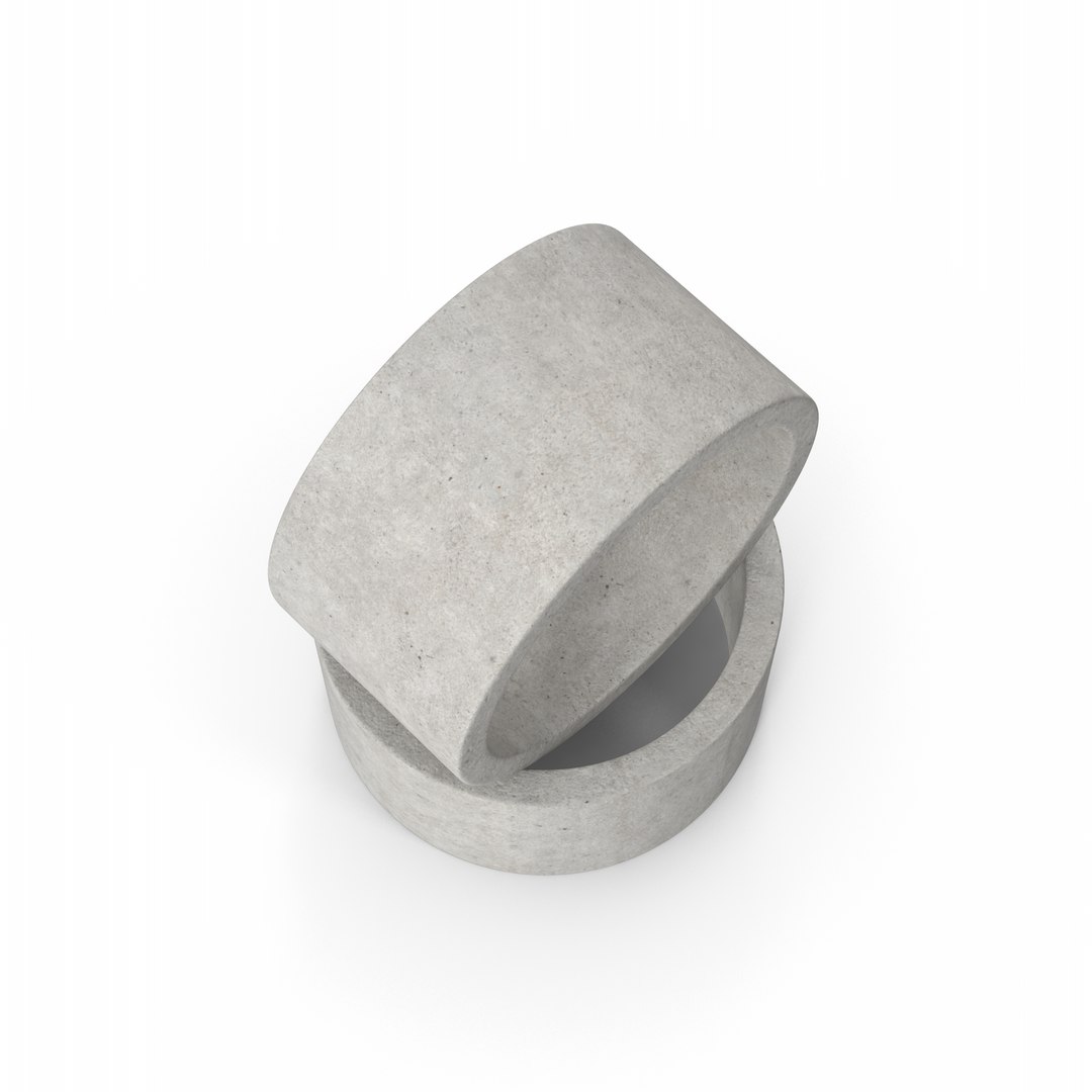 3D Concrete Rings Model - TurboSquid 2070872
