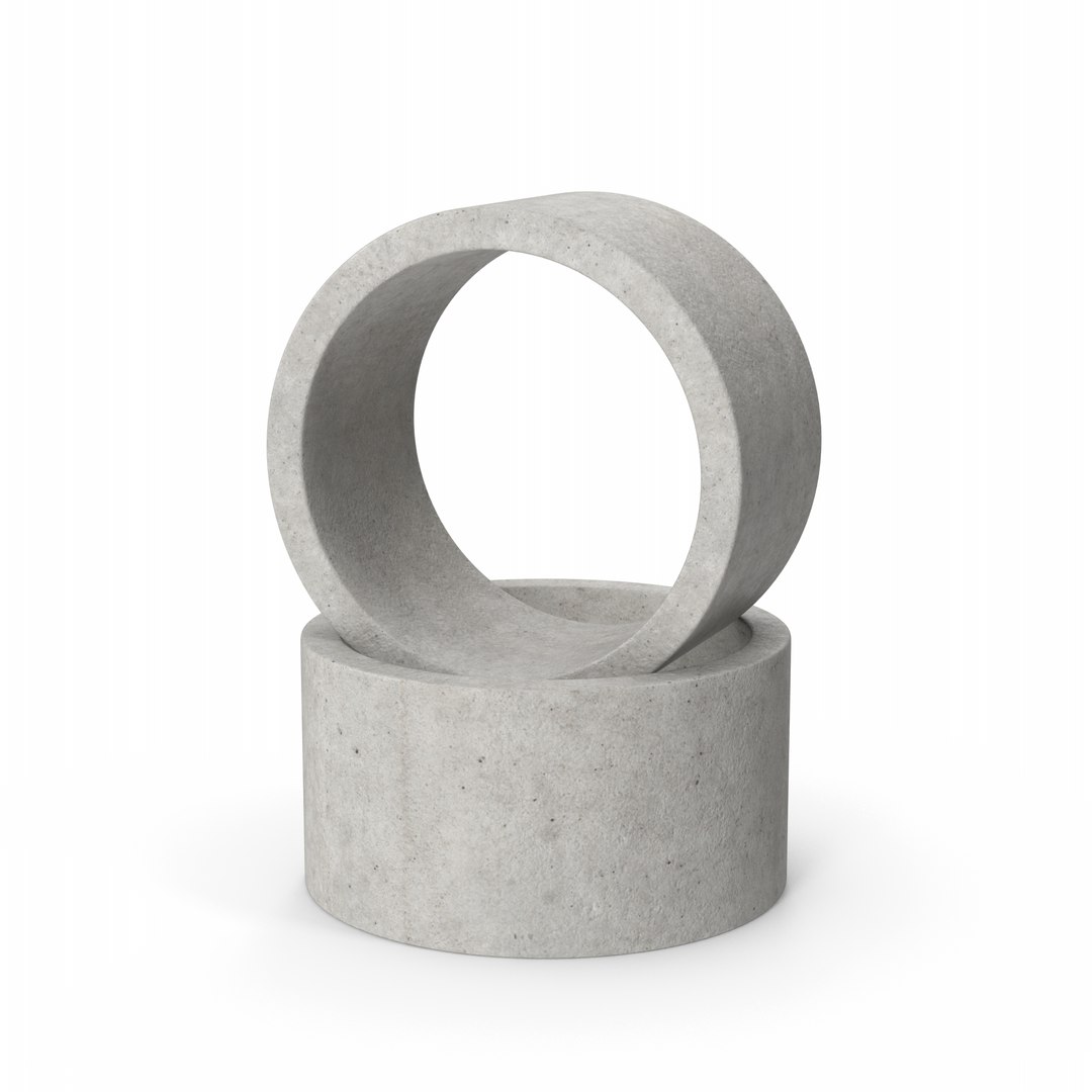 3D Concrete Rings Model - TurboSquid 2070872