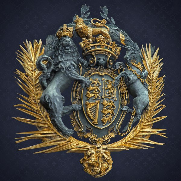 Buckingham Palace Coat of Arms 3D model