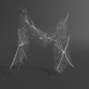 Spider Web Letter M