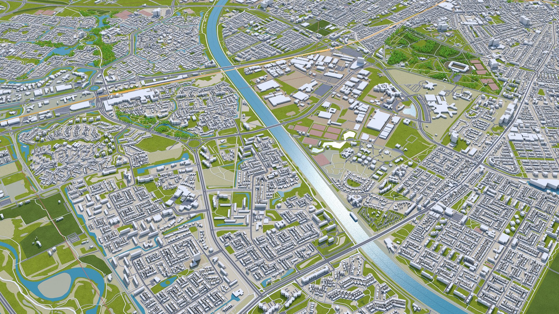 City Area Building Model - TurboSquid 1639777
