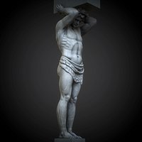 statue of Atlantes of the Hermitage