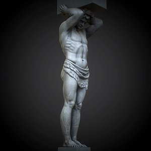 statue of Atlantes of the Hermitage