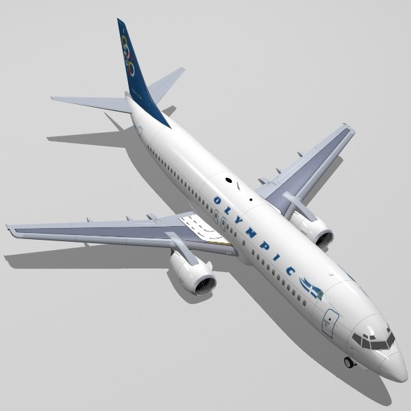 3d model b 737-400 olimpic