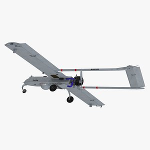 Unmanned Aerial Vehicle UAV Drone AAI RQ 7 Shadow Rigged for Cinema 4D