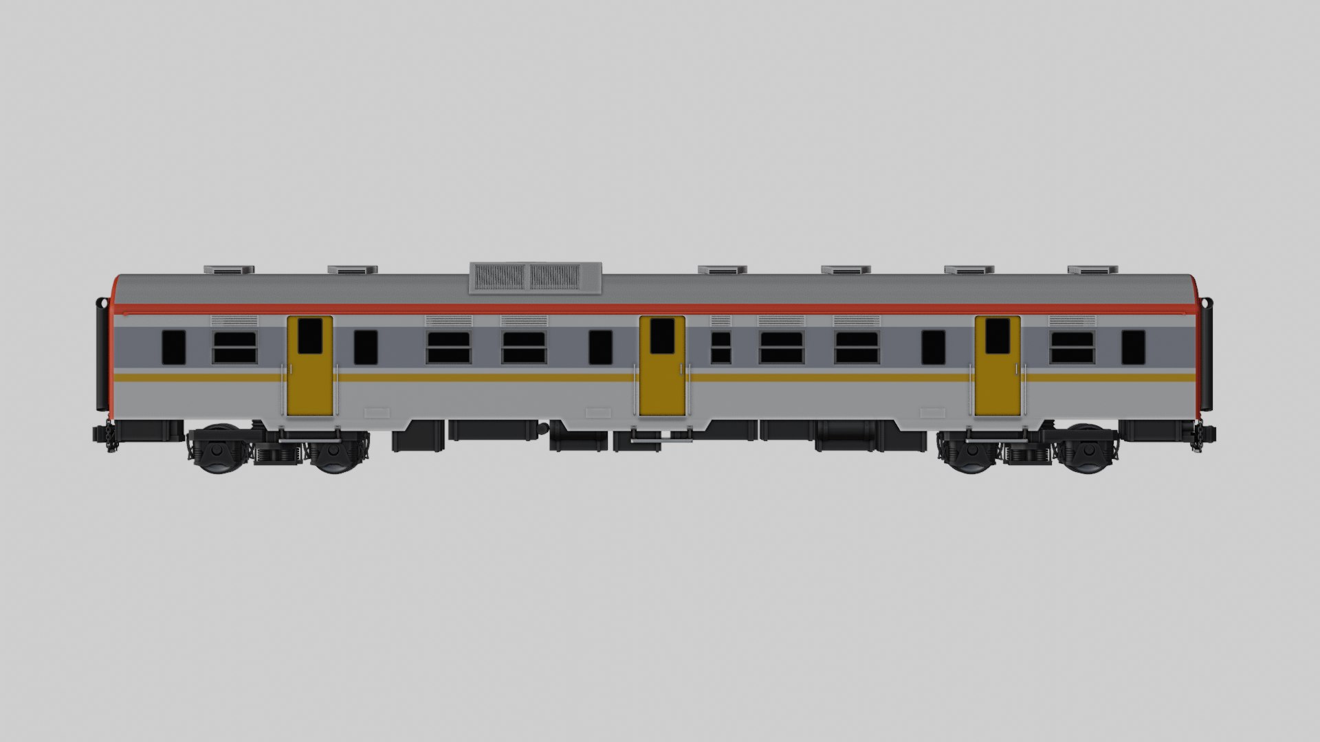 KRD MCW 302 Indonesian Commuter Train 3D Model - TurboSquid 2245435