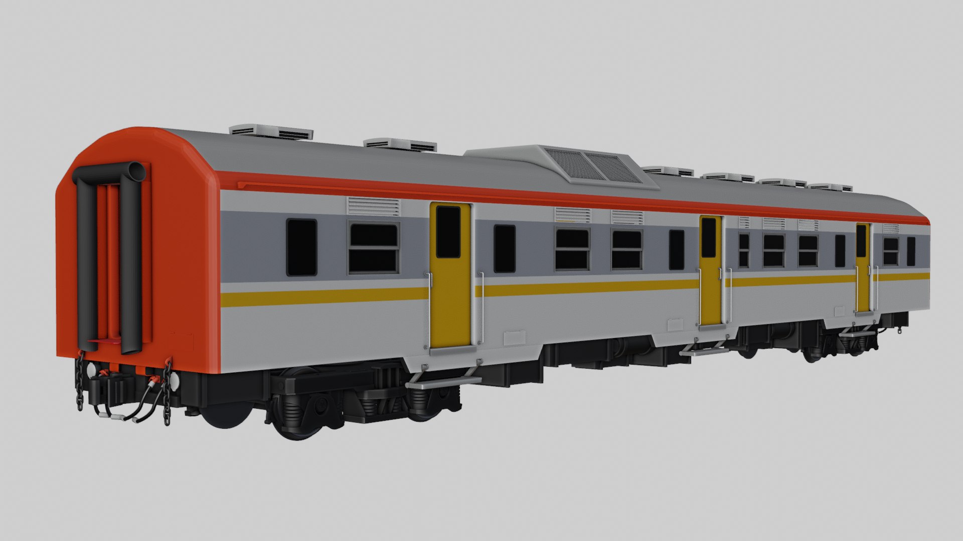 KRD MCW 302 Indonesian Commuter Train 3D Model - TurboSquid 2245435
