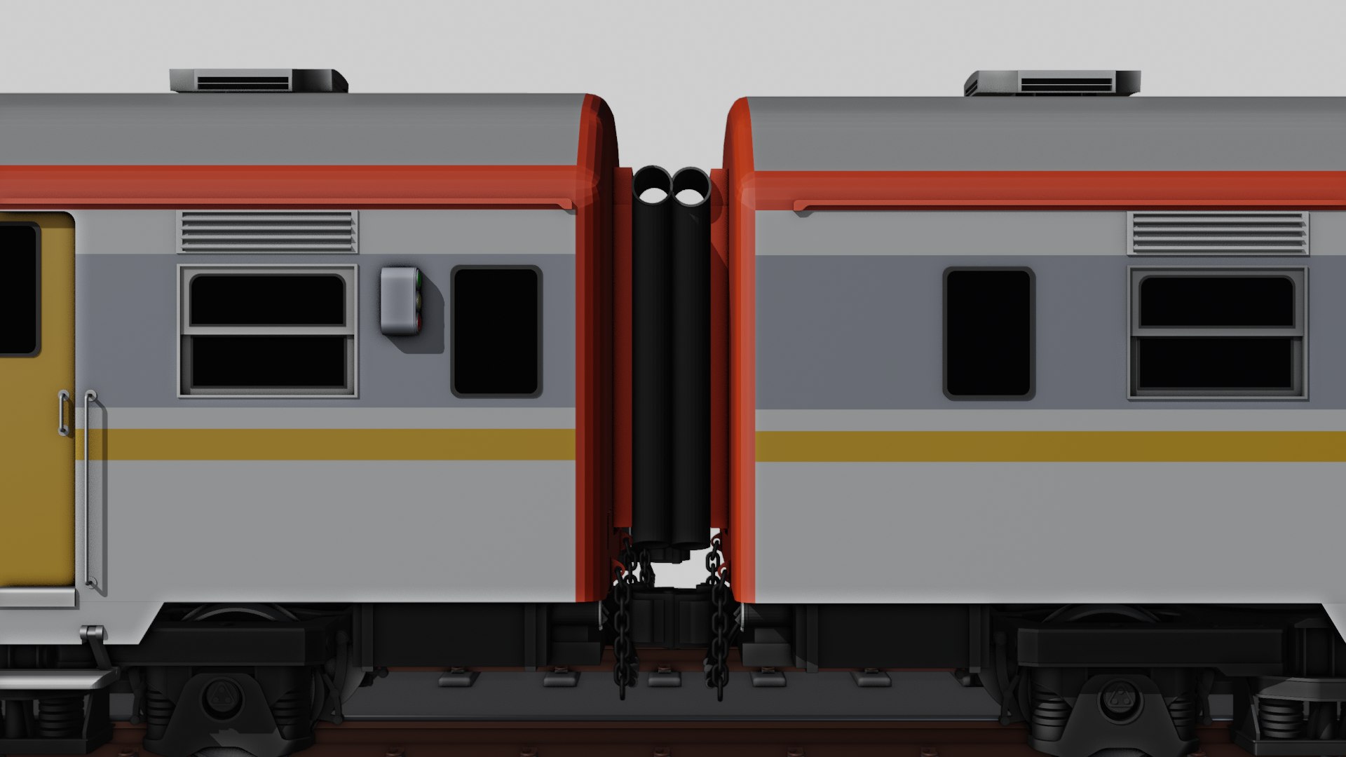 KRD MCW 302 Indonesian Commuter Train 3D Model - TurboSquid 2245435