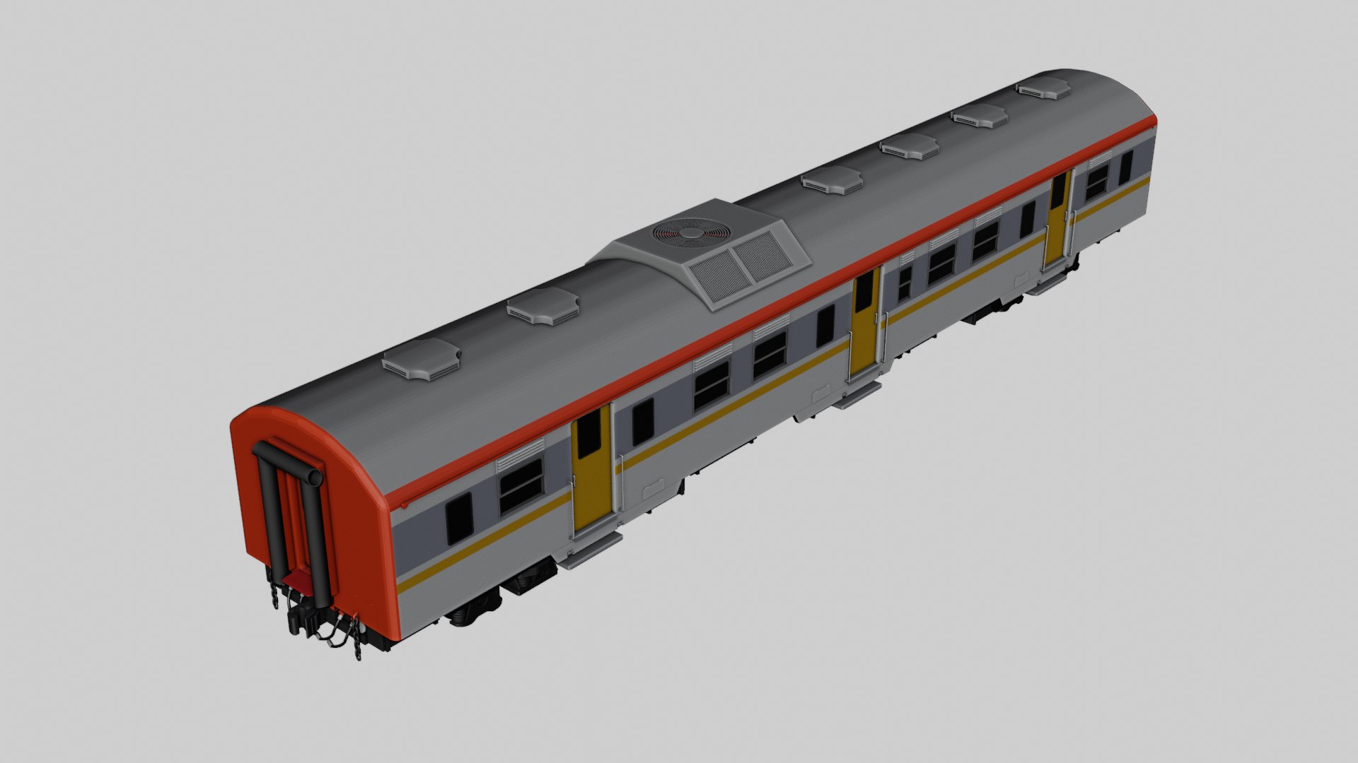 KRD MCW 302 Indonesian Commuter Train 3D Model - TurboSquid 2245435
