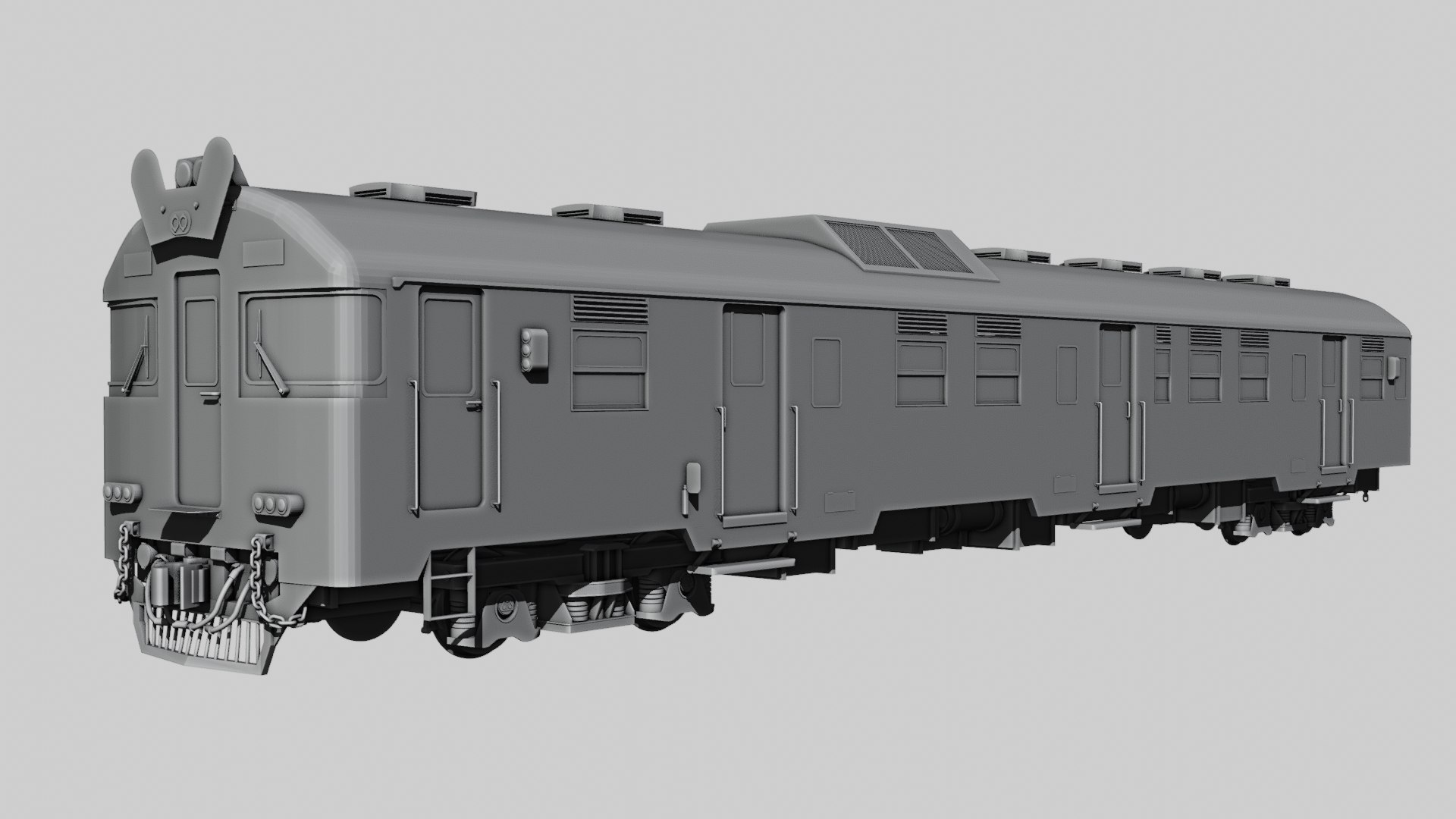 KRD MCW 302 Indonesian Commuter Train 3D Model - TurboSquid 2245435