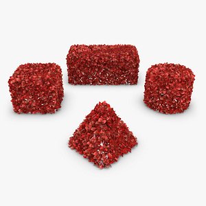 Hedge 05 (4 Shapes) Red
