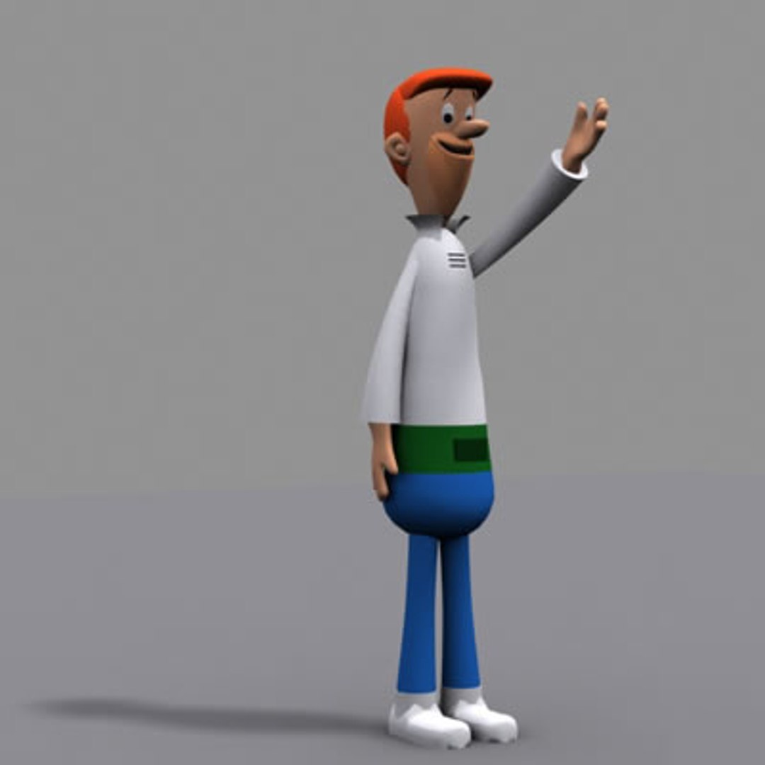 cartoon characters jetsons george 3d 3ds