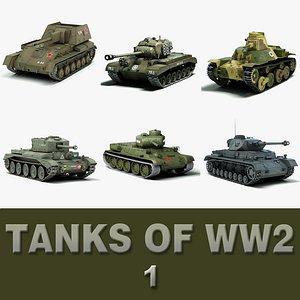 tanks ww2 3d model