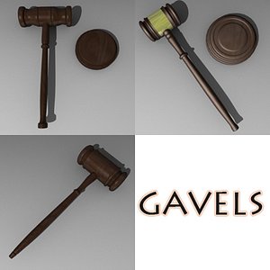 gavels obj