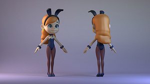 Cartoon Bunny woman anime manga toon cartoon