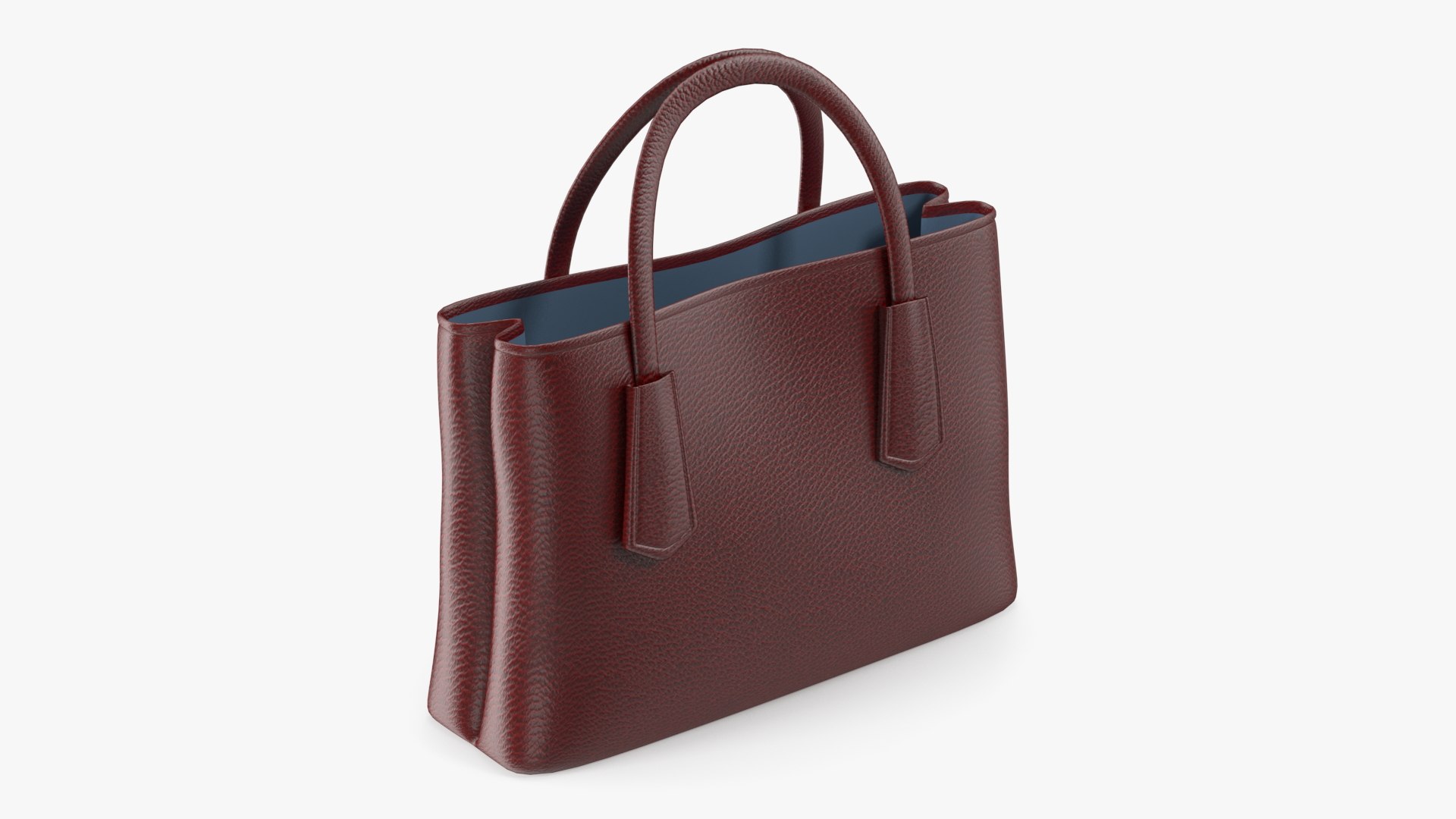 Women Leather Bag Brown 3D model preview