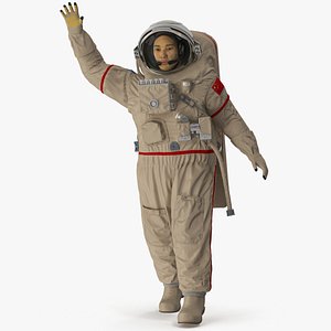3D Chinese Astronaut Space Suit Haiying Rigged for Maya