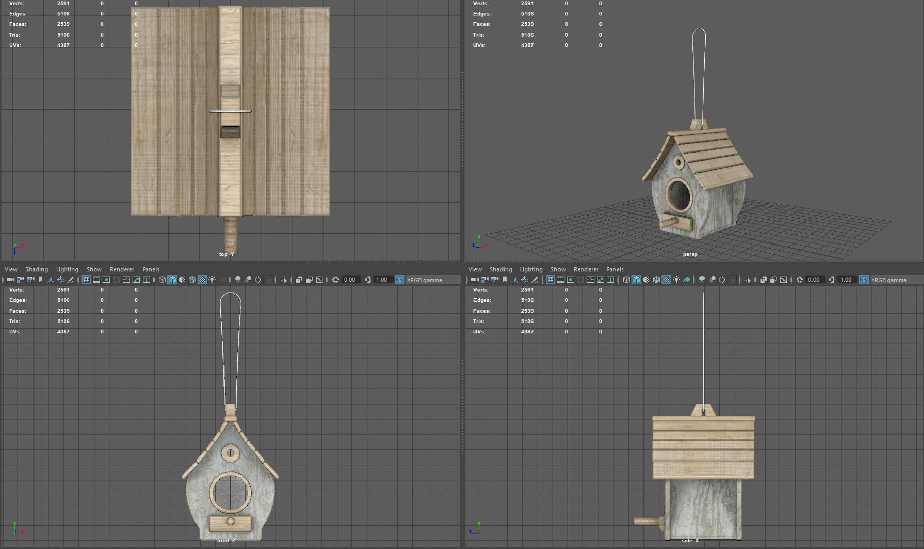 3D Birdhouse Model - TurboSquid 1885311