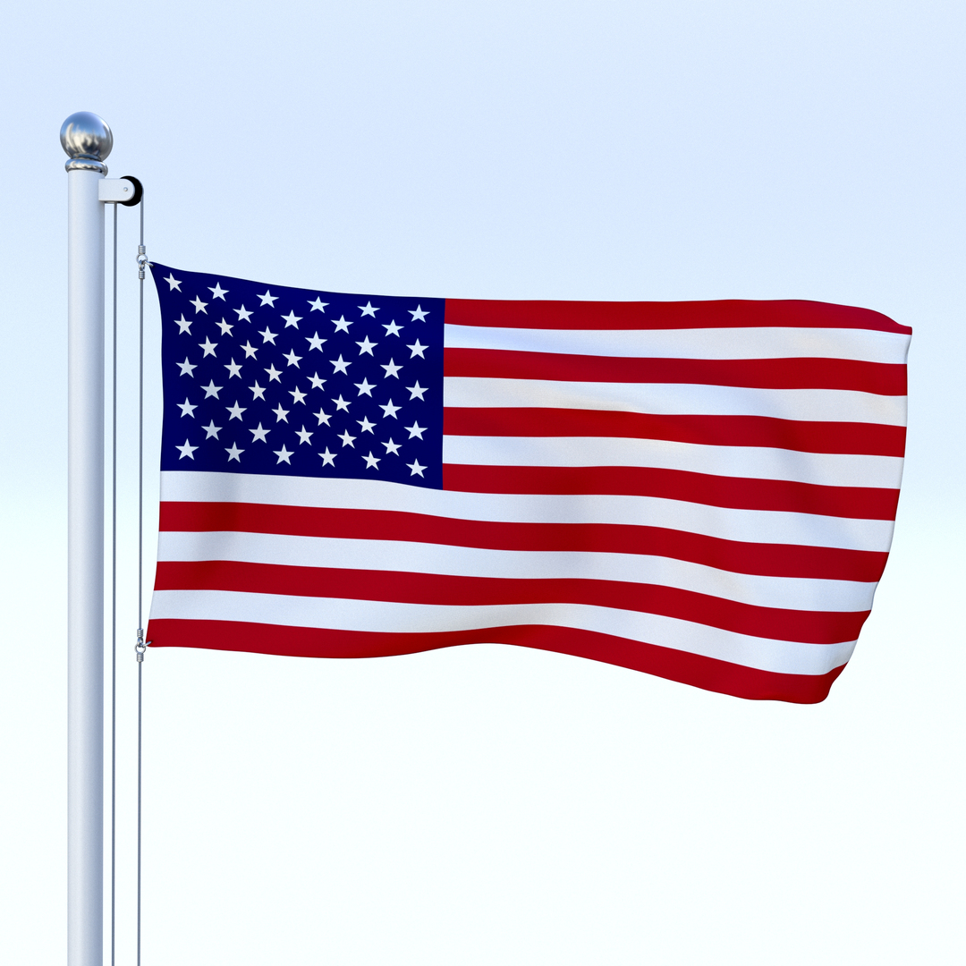 Flag Pole 3d Blend