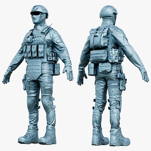Russian Special Force Soldier Highpoly
