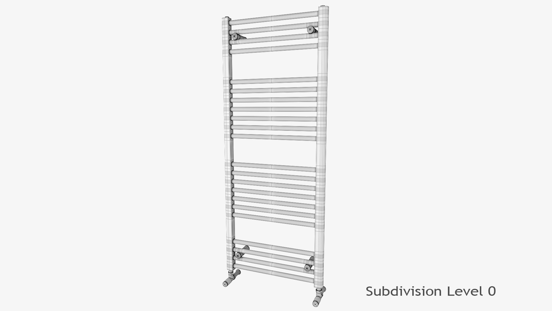3D Towel Radiator Straight Version TurboSquid 1439531