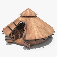 Old Leonardo Da Vinci Rotational Tank