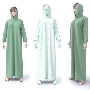 3D character female arabic clothing tradisional