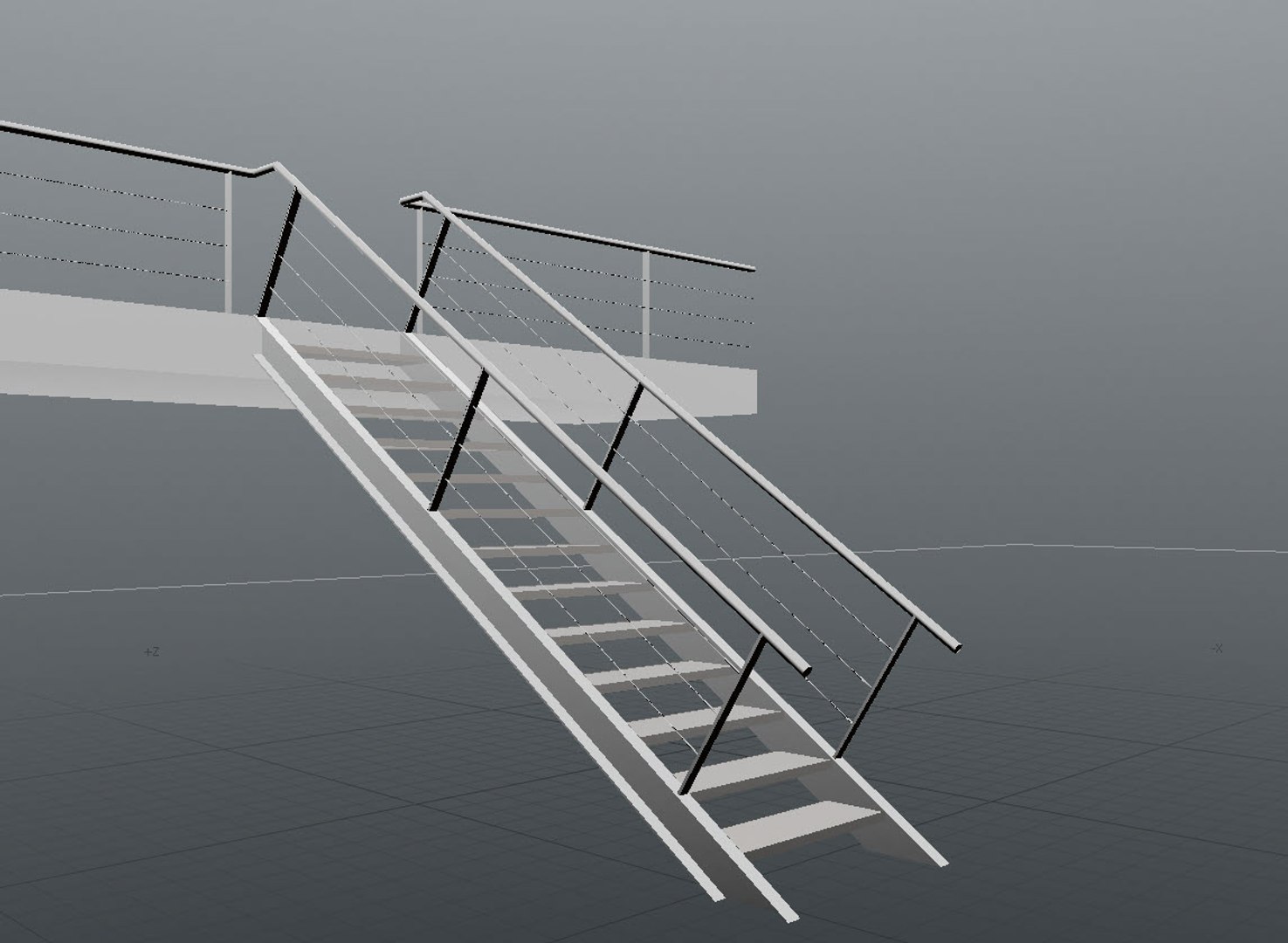 Metal Stair Staircase 3D Model - TurboSquid 1388210