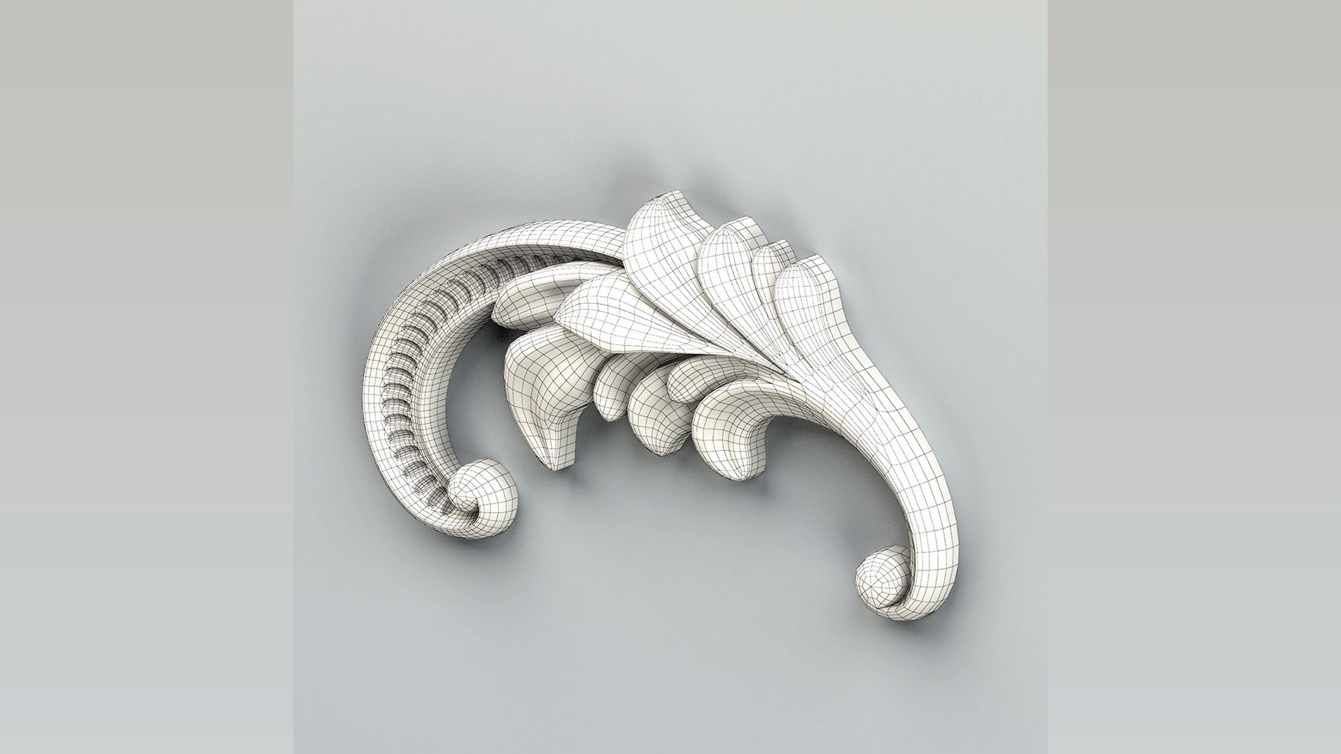 3D Model Carved Decor Horizontal 042 - TurboSquid 2008589