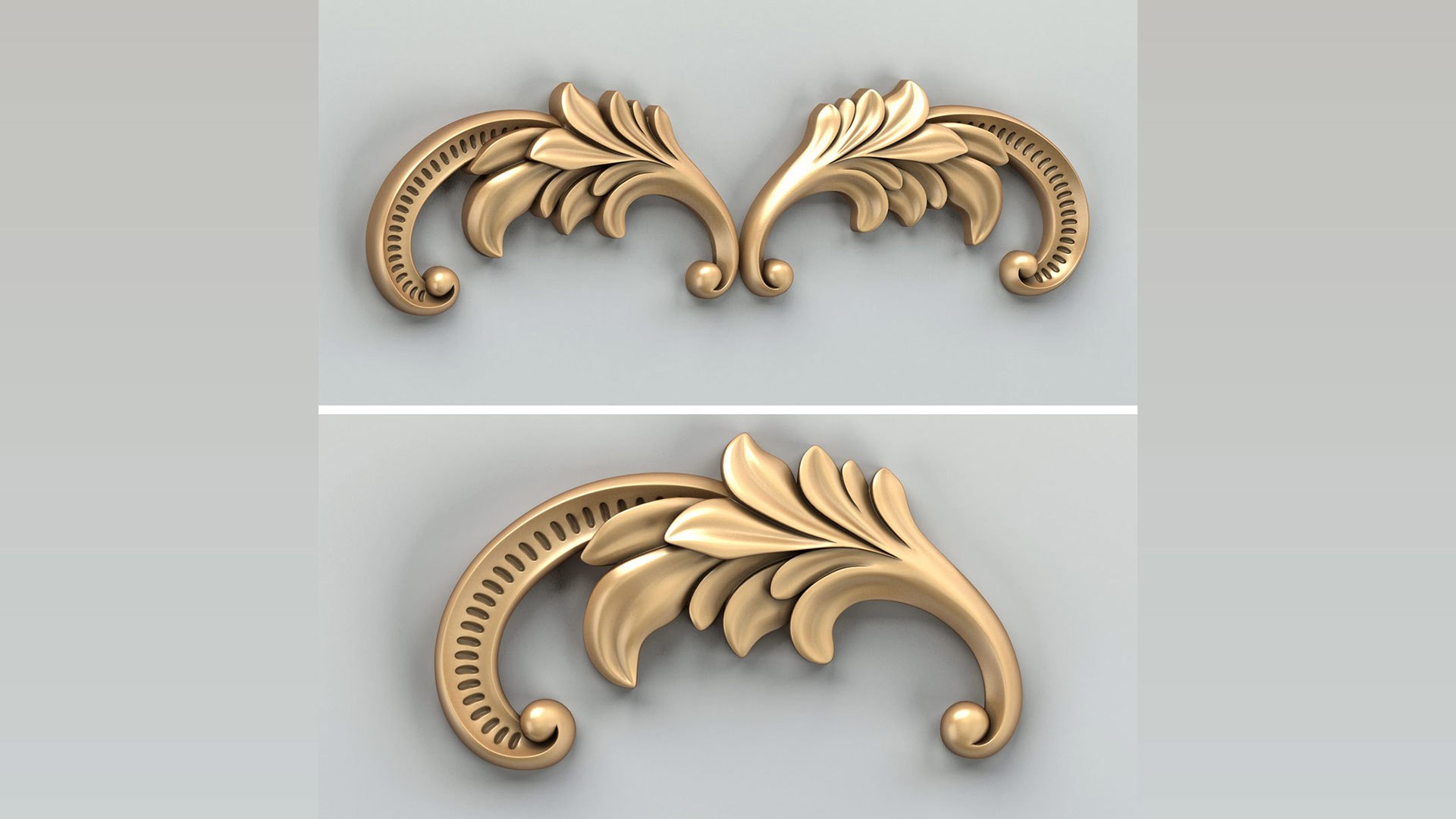 3D Model Carved Decor Horizontal 042 - TurboSquid 2008589