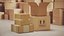 Cardboard Boxes Stack