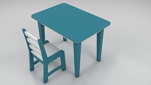cartoon chilren activity table and chairs