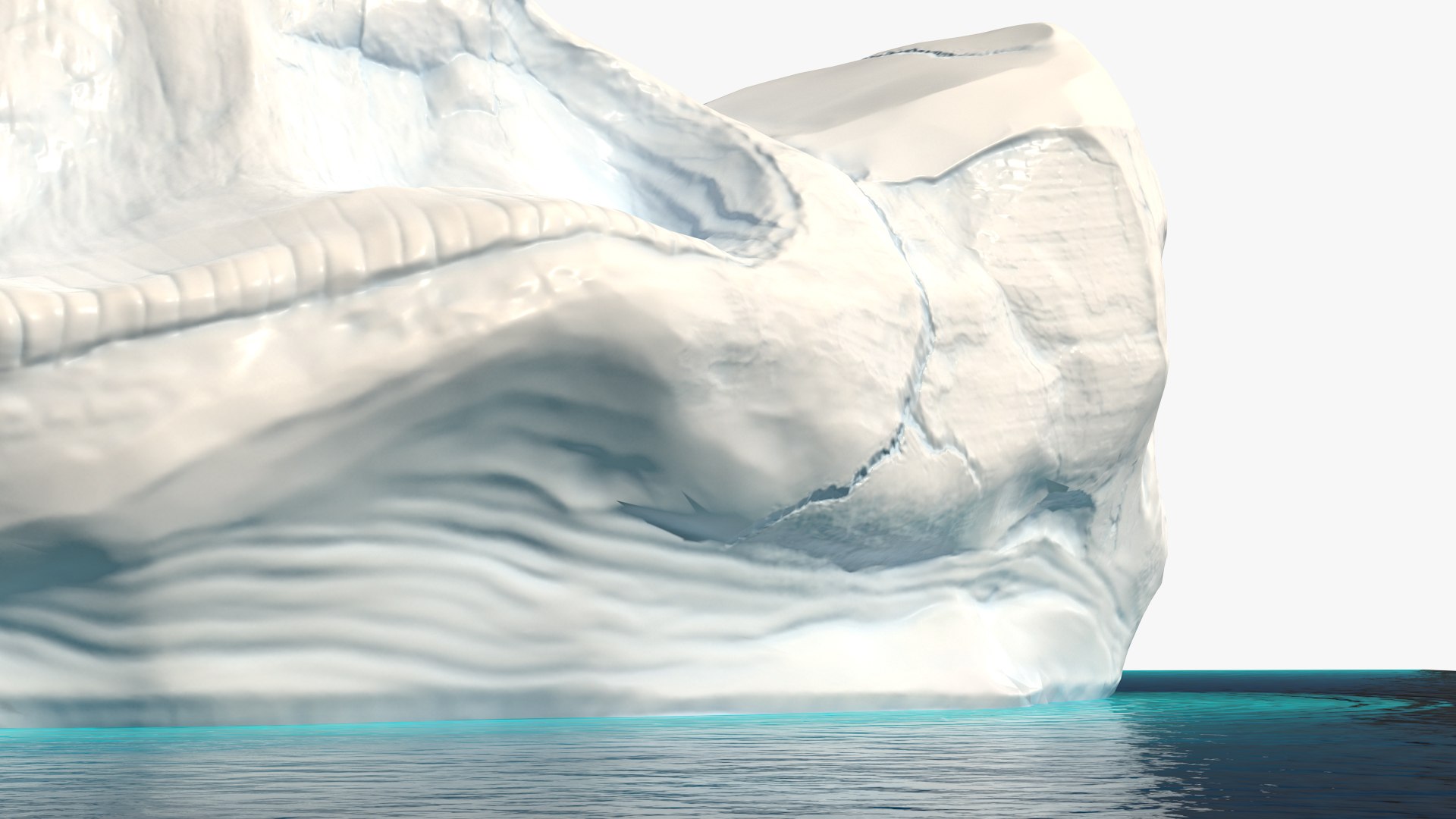 Iceberg Above And Underwater 3D Model - TurboSquid 1910062