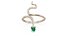 Calf cut Stone Head Snake Rope Ring