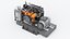 Air Compressor Factory Industrial Machine 3D model