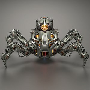 Spider Robot Mech - Rigged