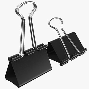 Binder Clip Closed And Opened