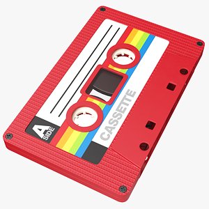 Cassette Tape Red model