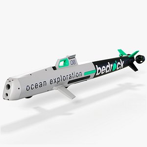 Submarine Smart Drone Bedrock Ocean Exploration 3D model