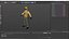 3D Flight Deck Marshal with Camouflage Pants Yellow