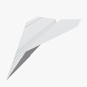 3D paper plane