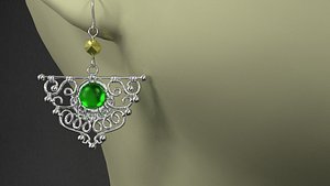 earrings 3D model