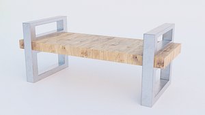 bench 2k pbr 3D model