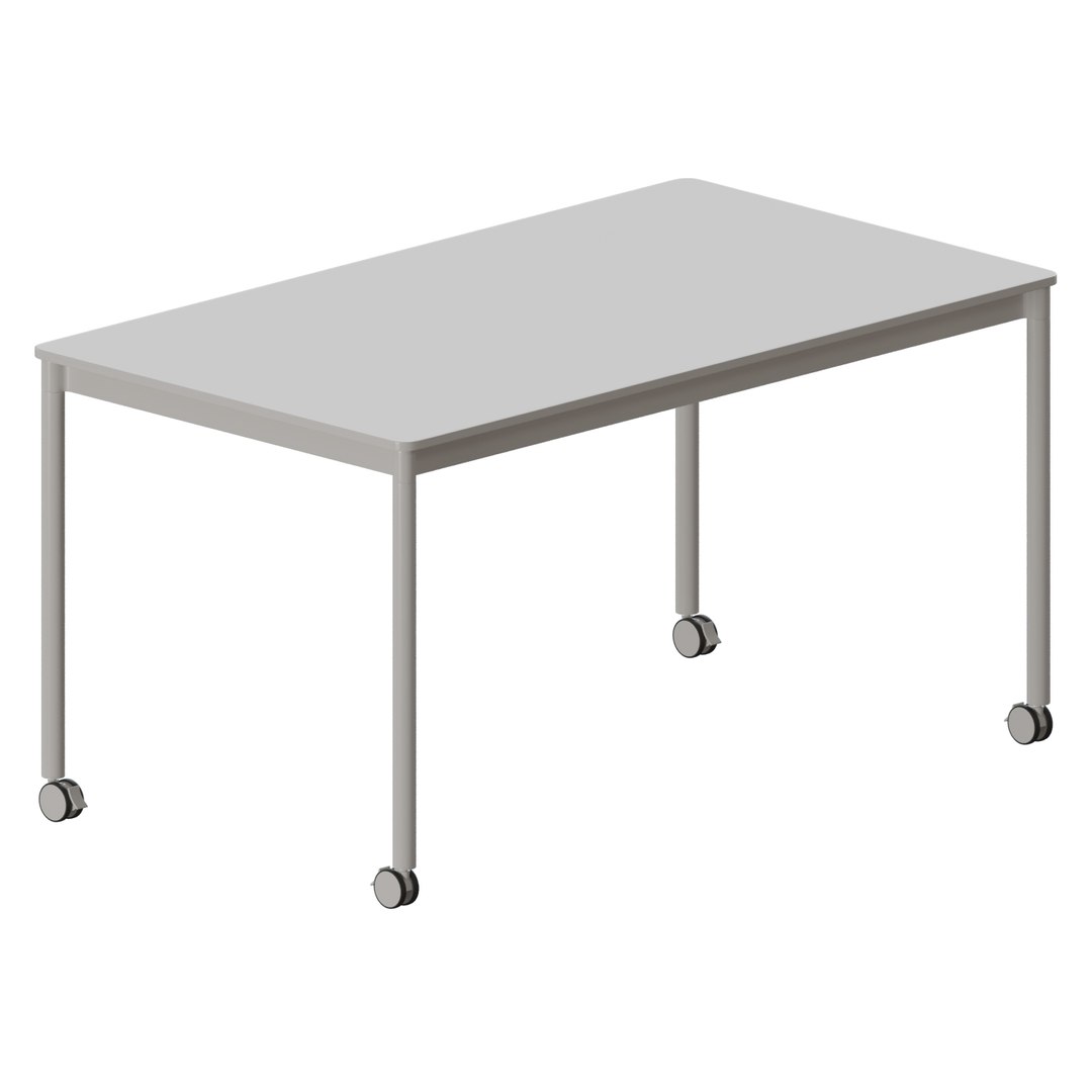 3D Base Table With Castors model - TurboSquid 1941001