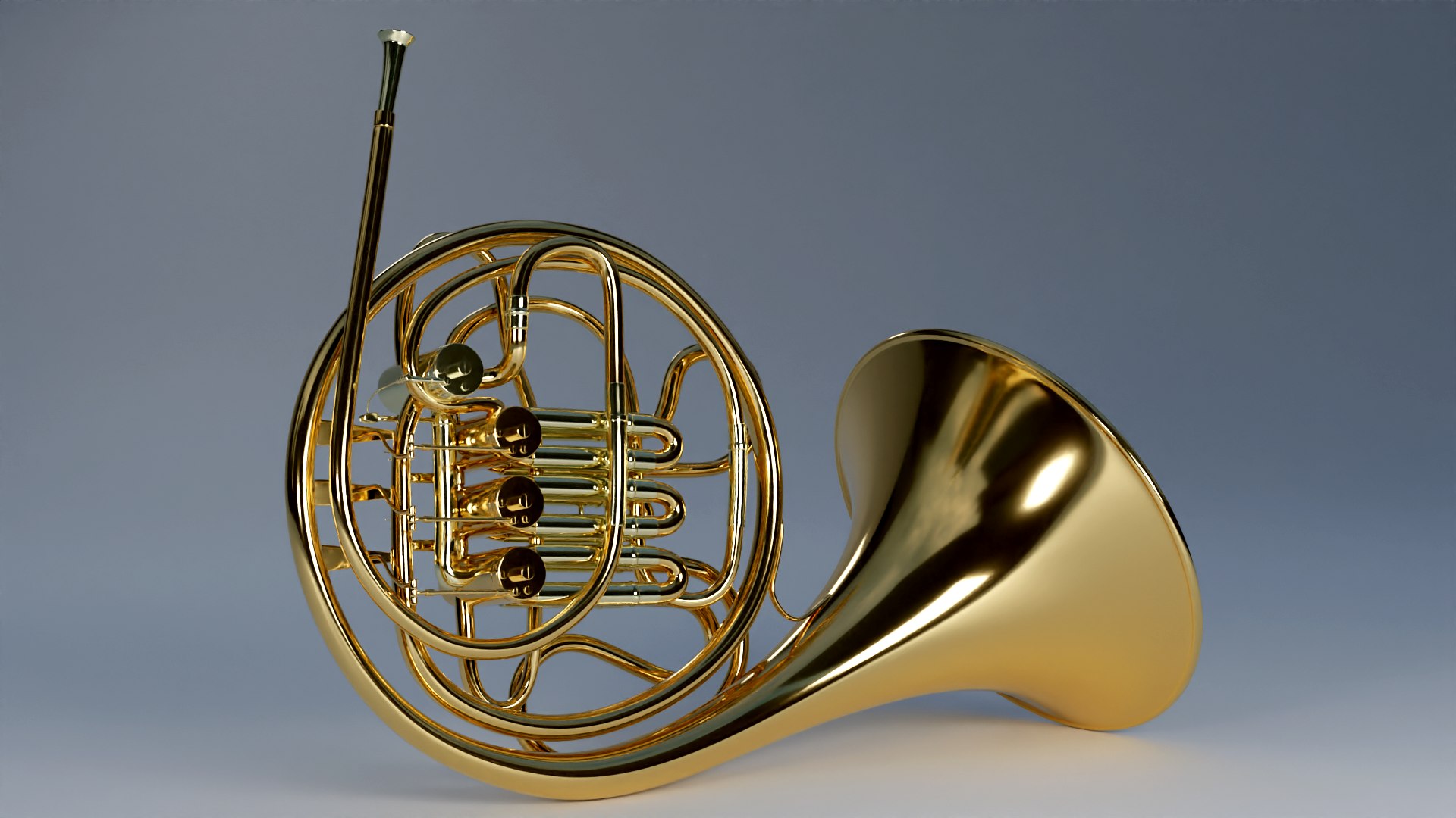 French Horn 3D Model TurboSquid 2089432