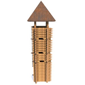 3D tower c castle model