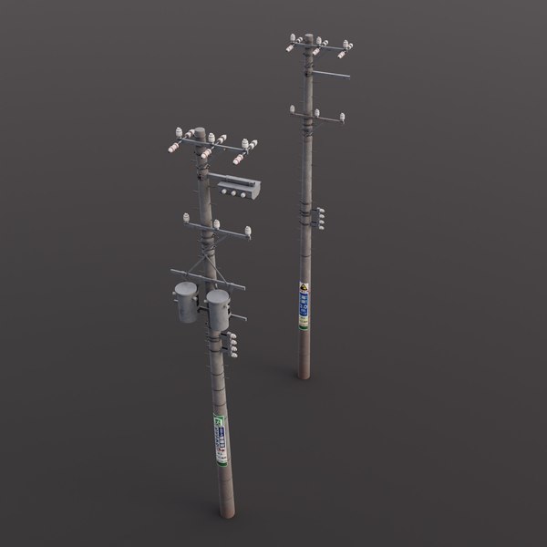 Utility Pole 3D Models for Download | TurboSquid